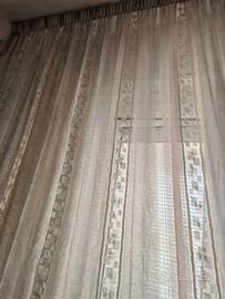 tendaggio unico x porta finestra bianco panna 