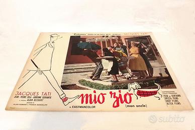 Fotobusta cinema Mio zio di J. Tati originale 1958