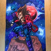 Vegeta SSJ4 | Illustrazione Personalizzata DBL