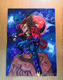 Vegeta SSJ4 | Illustrazione Personalizzata DBL