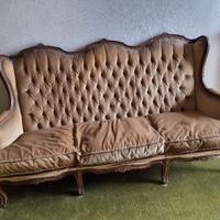 Divano vintage anni 60 stile Capitonnè