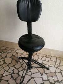 Seggiolino con schienale per batteristi ecc....