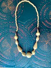 Collana etnica lunga unisex vintage