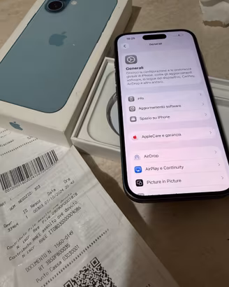 iPhone 16 nuovo nuovo batteria 91%