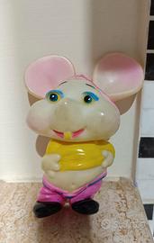 Topo Gigio vintage in gomma anni '70