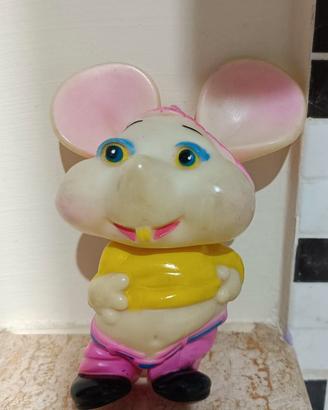 Topo Gigio vintage in gomma anni '70