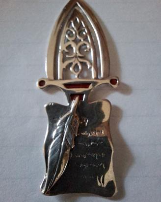 Segnalibro vintage in Argento 925