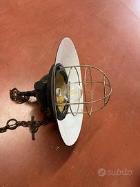 Lampadario lampione industriale vintage