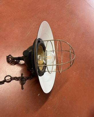 Lampadario lampione industriale vintage