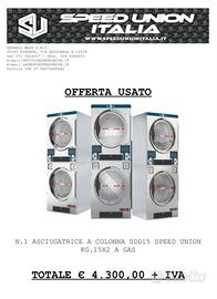 Asciugatrice a colonna industriale kg.15