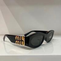 occhiali da sole da donna Miumiu neri