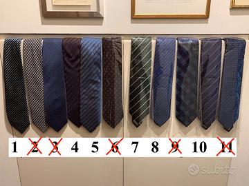 NUOVE Cravatte 100% seta sartoria Tino Cosma