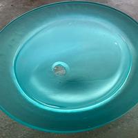 Lavabo da incasso in cristallo