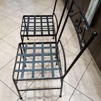 Sedie ferro battuto
