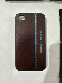 Cover IPhone 4, 4S Piquadro in pelle guscio rigido