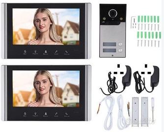 Videocitofono 2 monitor 7" con Campanello NUOVO