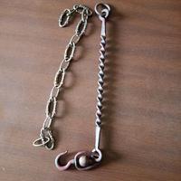 Gancio per paiolo e catena lampadario