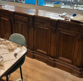 Credenza Bassa a Quattro Ante – Noce