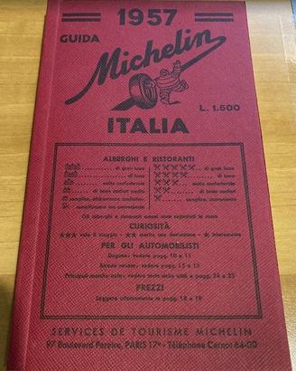 Guida rossa Michelin Italia 1957