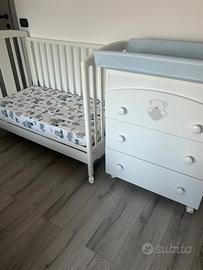 Cassettiera fasciatoio + Lettino