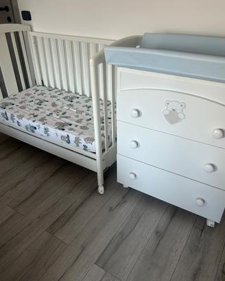 Cassettiera fasciatoio + Lettino