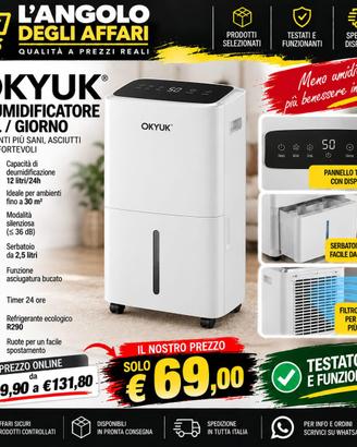 Deumidificatore Okyuk