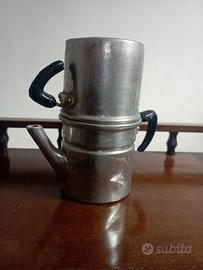 Caffettiera napoletana in alluminio vintage