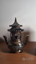 vintage chinese bronze brass pagoda style