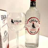 Confezione  Nuova Gin Edgar Lt 1 + Calice