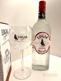 Confezione  Nuova Gin Edgar Lt 1 + Calice