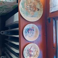 Set piattini cinesi Bamboo vintage