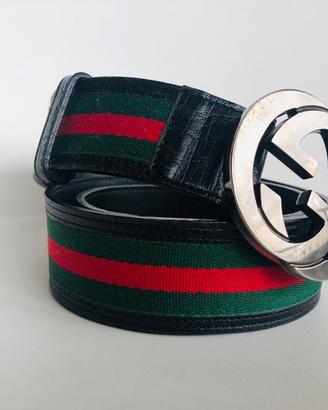 Cintura Gucci Vintage originale pelle nera