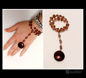 bracciale con perle in vetro di Murano 