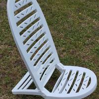 nr. 2 Sdraie basse pieghevoli in plastica