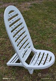 nr. 2 Sdraie basse pieghevoli in plastica