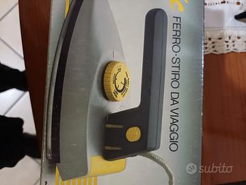 Ferro da stiro da viaggio vintage con custodia