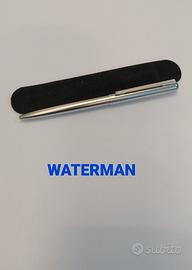 Penna waterman a sfera in acciaio - anni 80
