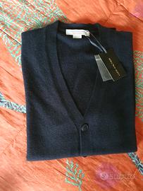 Maglione blu nuovo 100% cashmere 