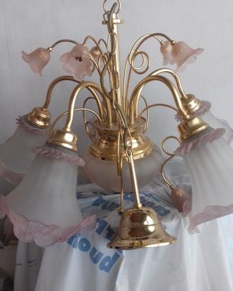 Lampadario in vetro