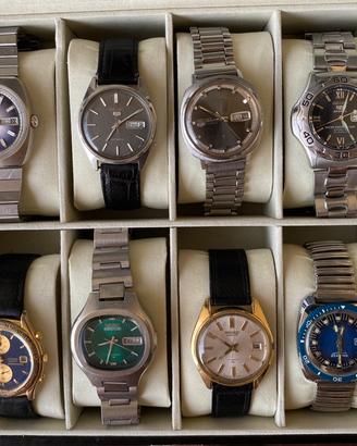 Vintage orologi Seiko Lorenz Edox Timex