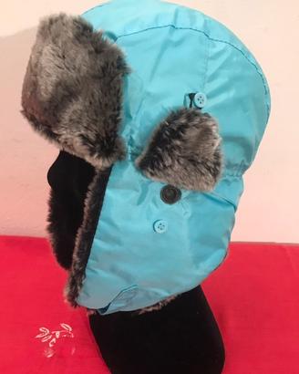 Cappello Aviatore Trapper Ushanka Turchese