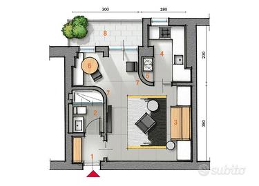 Bilocale a Brugherio con BOX auto