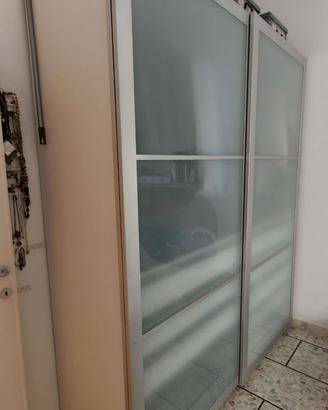 Armadio Pax Ikea vetro satinato 237x200