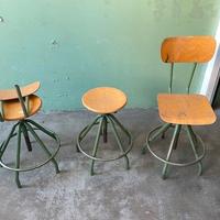 Sgabelli industriali vintage