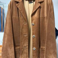 Giacca Vintage in Vero Nabuk- Color Cuoio