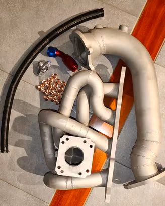 Abarth. Collettori in acciaio per turbina TD04