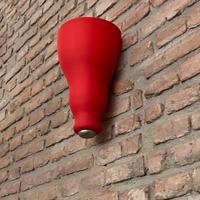 Coppia applique vetro Murano rosso