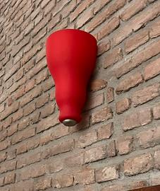 Coppia applique vetro Murano rosso