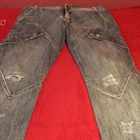 Jeans blu chiaro tasconi vita bassa Tg 46