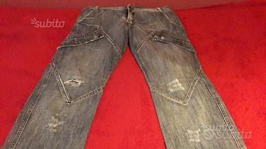 Jeans blu chiaro tasconi vita bassa Tg 46